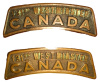 131st Battalion (New Westminster, B.C.) Shoulder Title Pair, O.B. Allan Makers